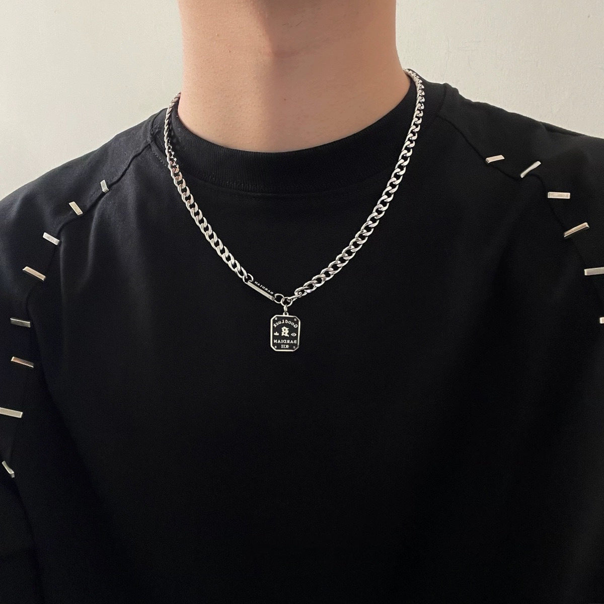 Men's Fading Light Luxury Hip Hop Punk Cuban Link Chain Necklaces