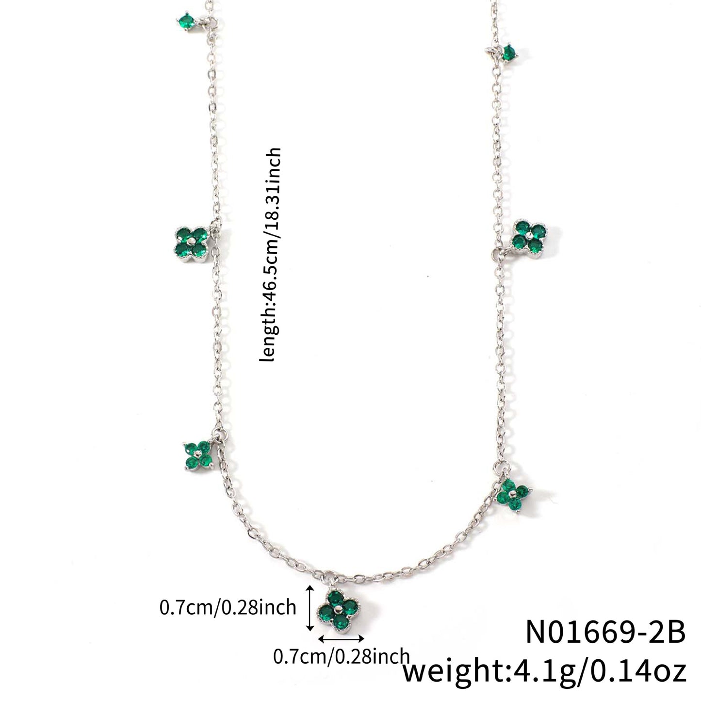 Flower-shaped Clavicle Chain Fashion Inlaid Zirconium Design Birthday Pendant