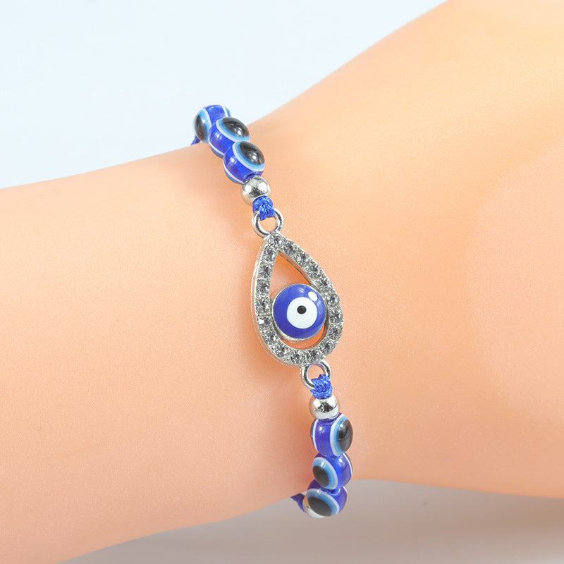 Woven Lucky Beads Charm Carrying Strap Bracelets