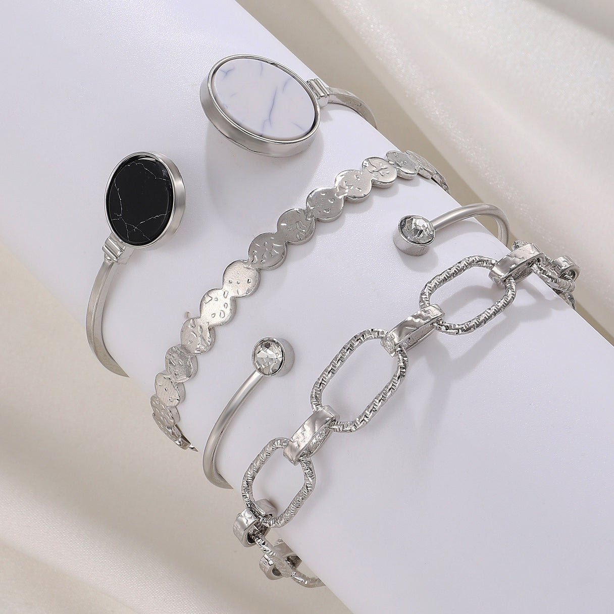 Alloy Combination Suit Set Punk Hip Bracelets