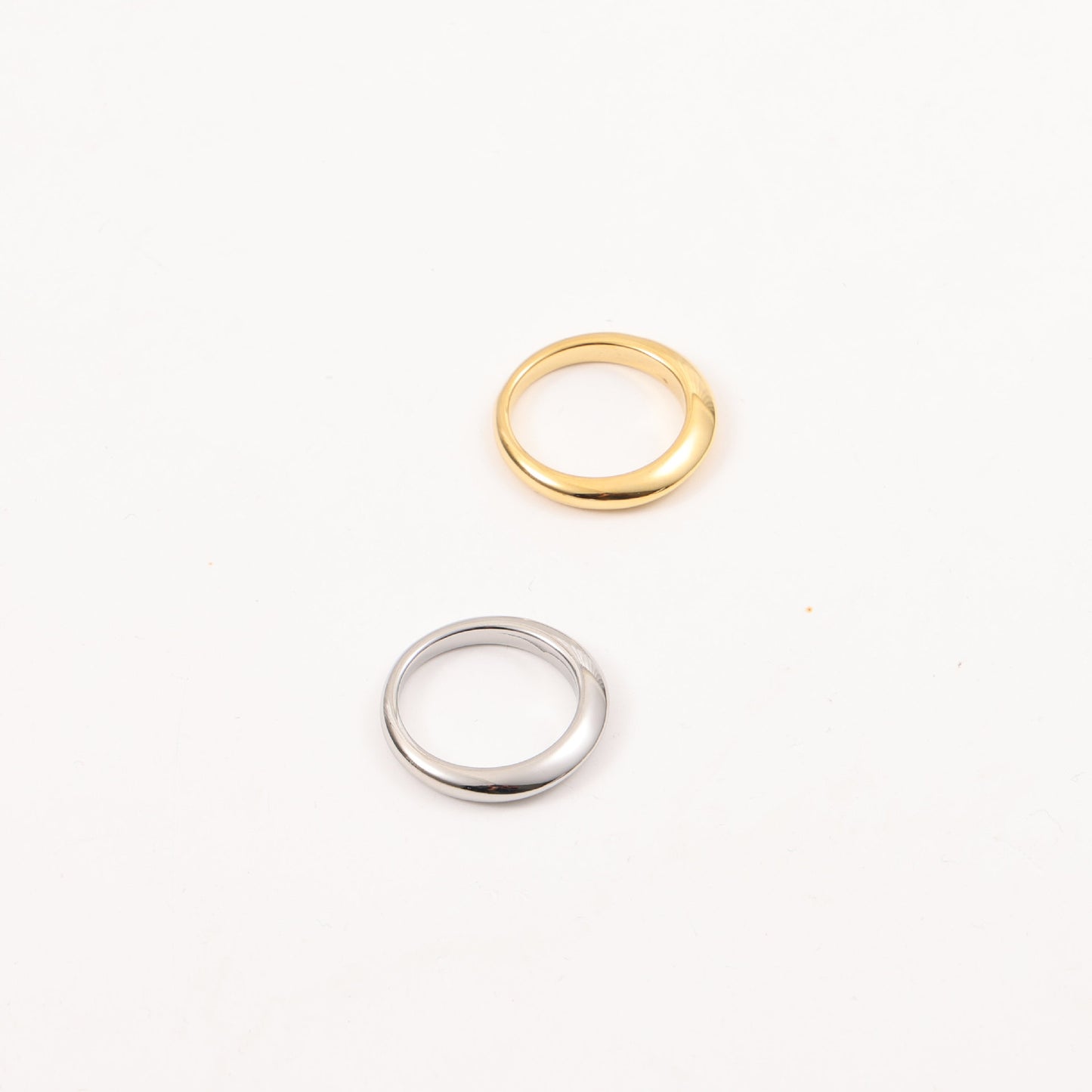 Arc Eccentric Titanium Steel Gold Plating Bracelets