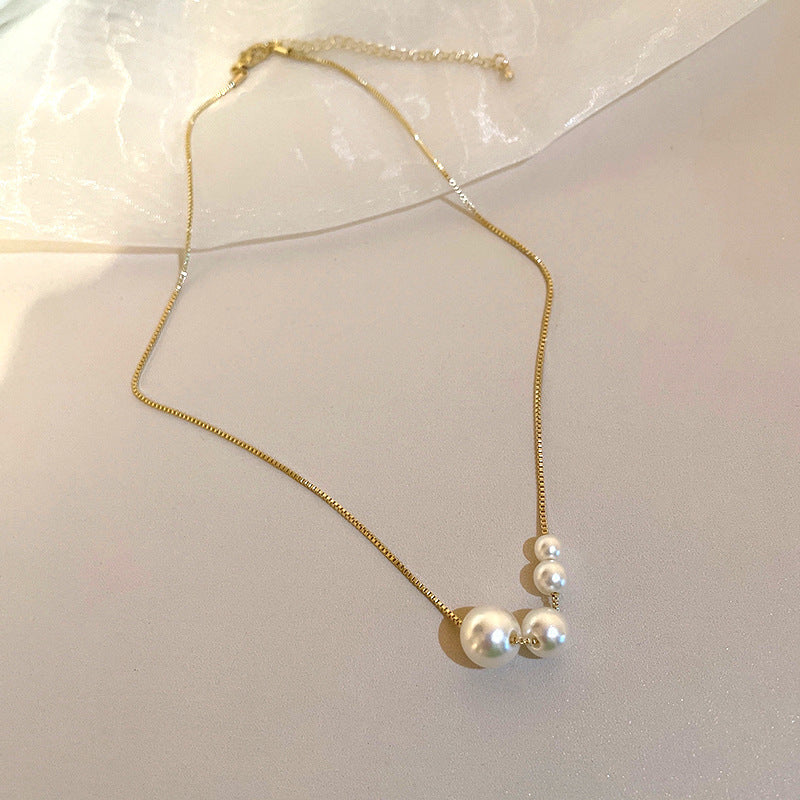 Vintage Pearl Flower Love Affordable Luxury Necklaces